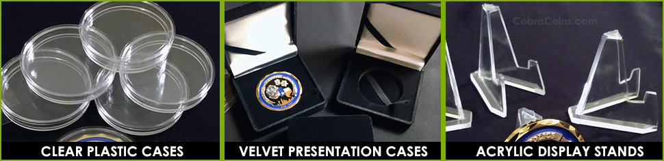 Clear Plastic Cases Velvet Presentation Cases Acrylic Coin Stands