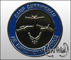 U.S. Air Force Camp Cunningham; complete with 3 aircrafts and emblem.