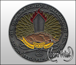 Compagnia Guastatori Paracadutisti Supra Vires XXIII Parachute Challenge coin