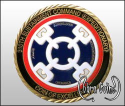 310th Sustainment Command Expeditionary Coin of Excellence Supply Transportation